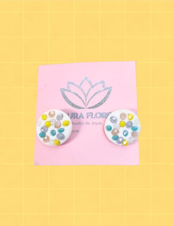 Aro porcelana piedra amarilla