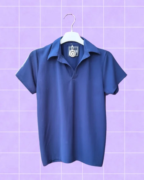 Blusa polo azul