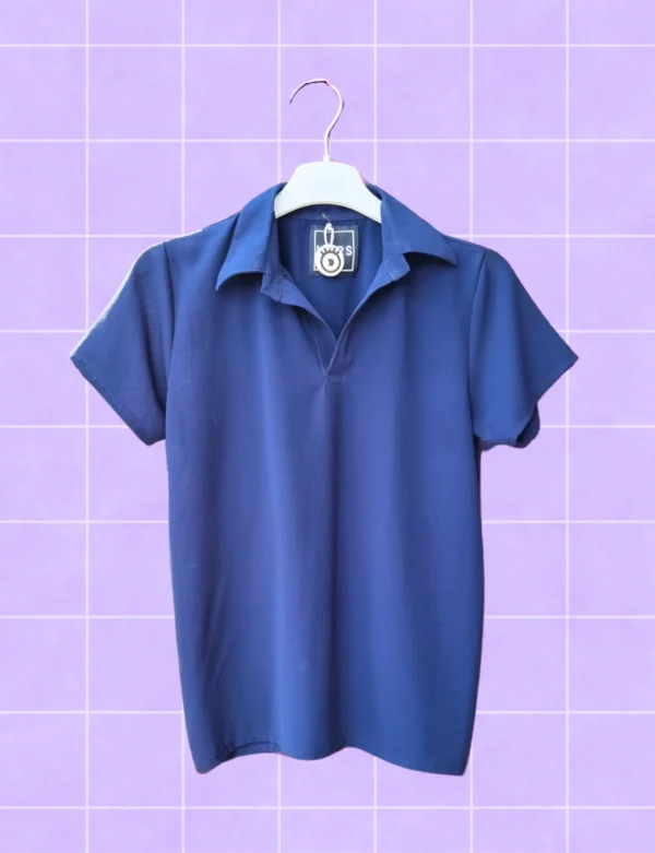 Blusa polo azul