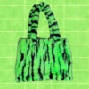 Bolso peluche verde