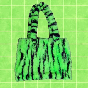 Bolso peluche verde