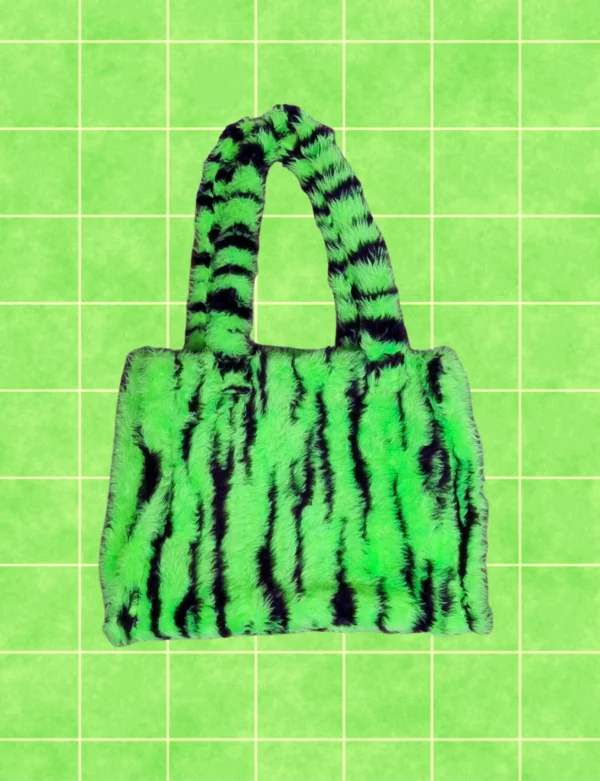 Bolso peluche verde