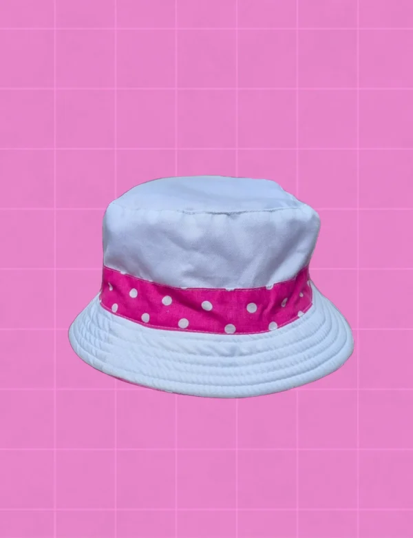 Bucket hat motas rosado