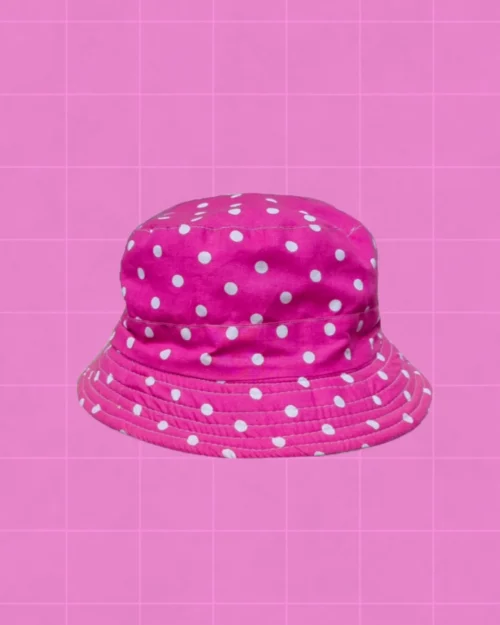 Bucket hat motas rosado