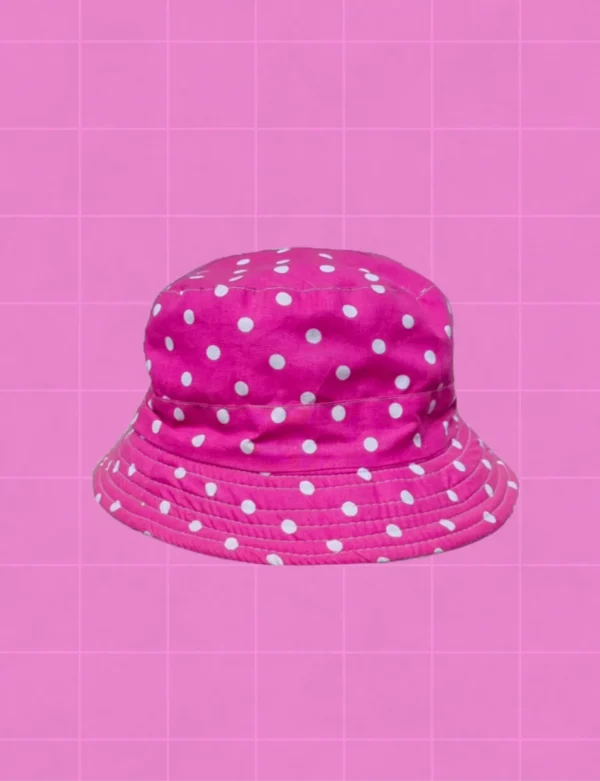 Bucket hat motas rosado