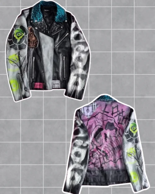 Chaqueta de cuero reciclada