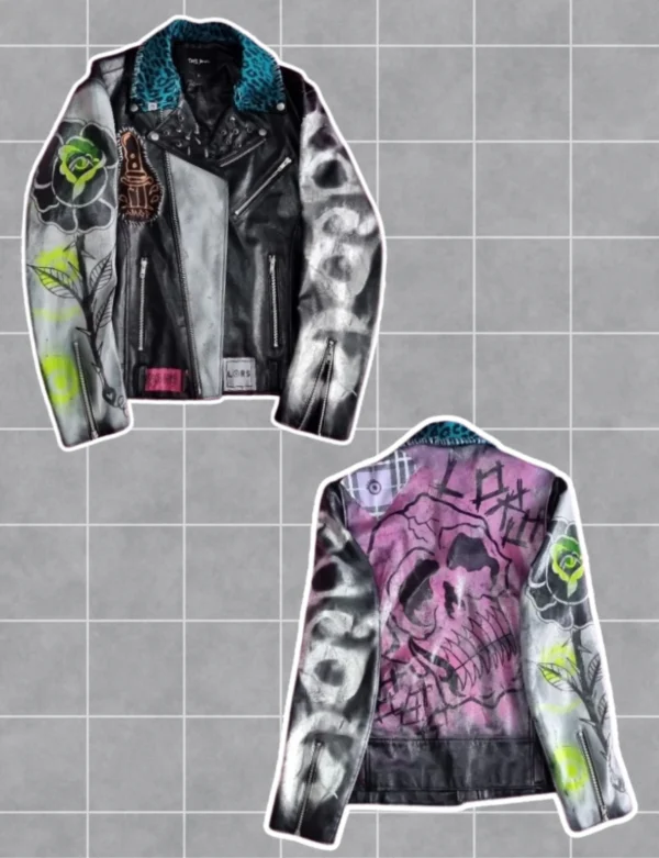 Chaqueta de cuero reciclada