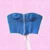 Corset jean azul