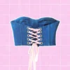 Corset jean azul