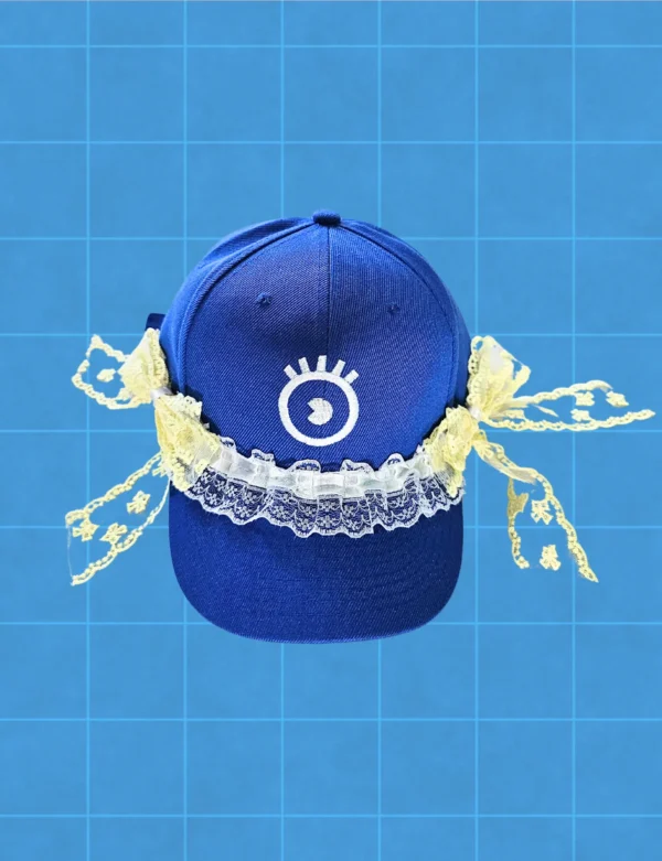 Gorra lors moño azul