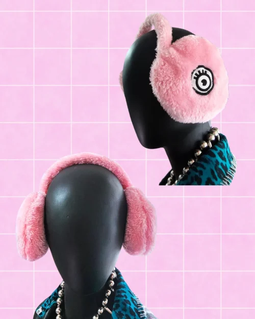 Orejeras peluche rosa