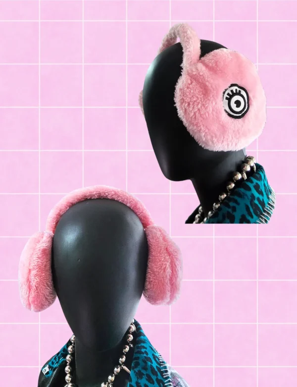 Orejeras peluche rosa