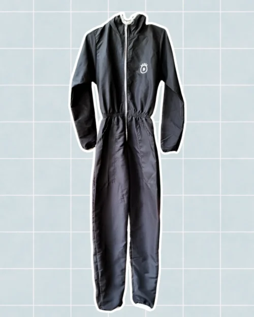 Overol de bioseguridad negro talla
