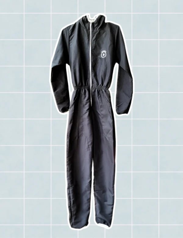 Overol de bioseguridad negro talla