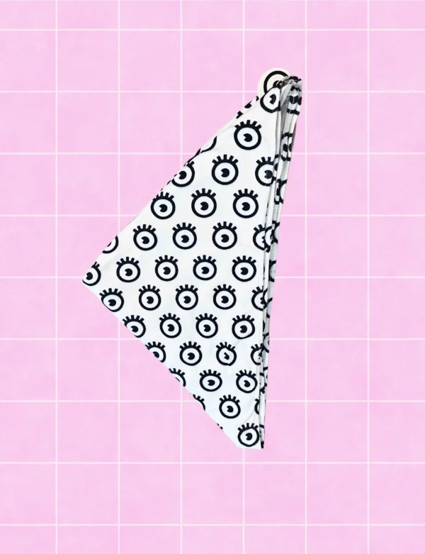 Pañoleta ojos lycra blanco