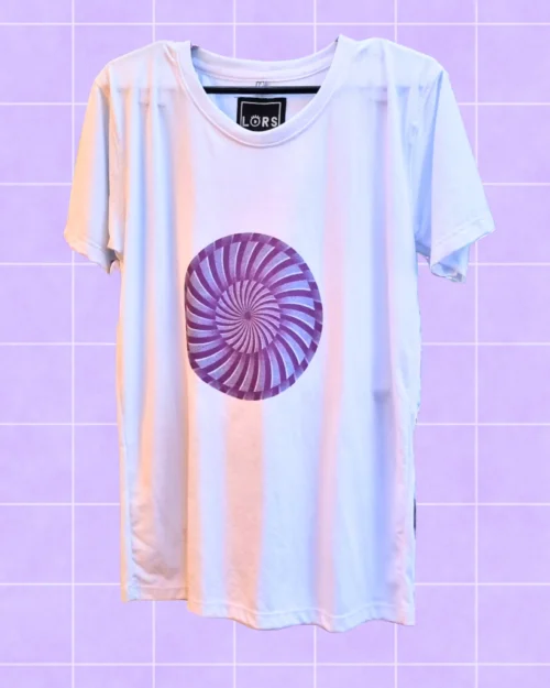 Polera Espiral AbstractLORS - blanca
