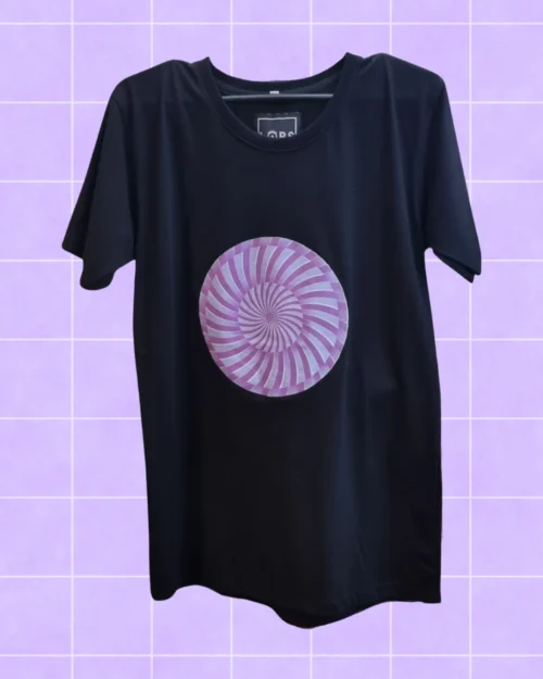 Polera Espiral AbstractLORS negra