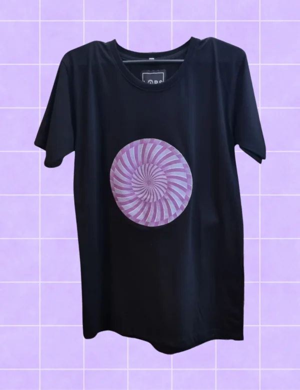 Polera Espiral AbstractLORS negra