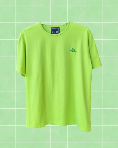 Polera hojita  verde