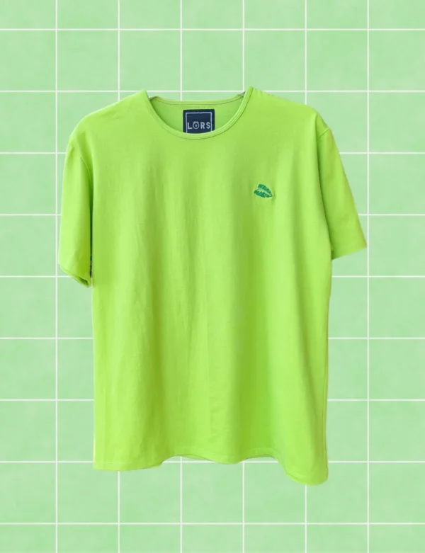 Polera hojita  verde