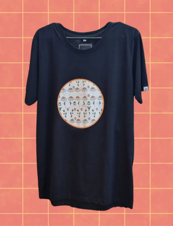 Polera Margaritas - negra