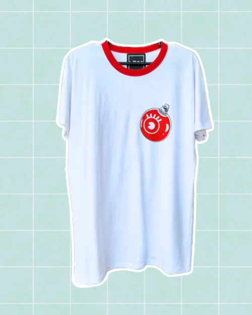 Polera navidad blanca