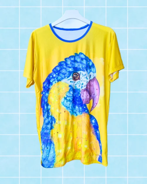 Polera paraba con lentejuelas amarillo