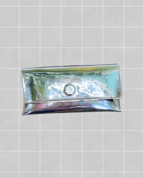 Porta gafas plateado