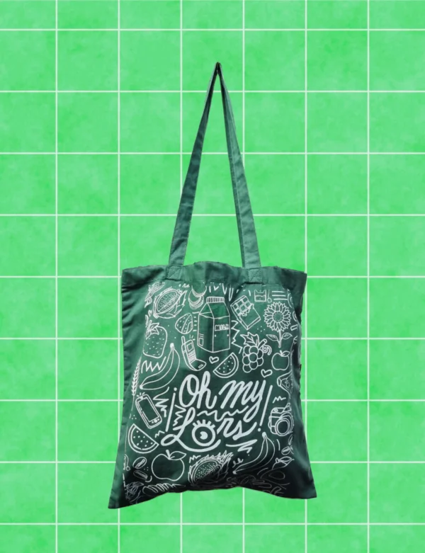 Tote bag oh my lors verde