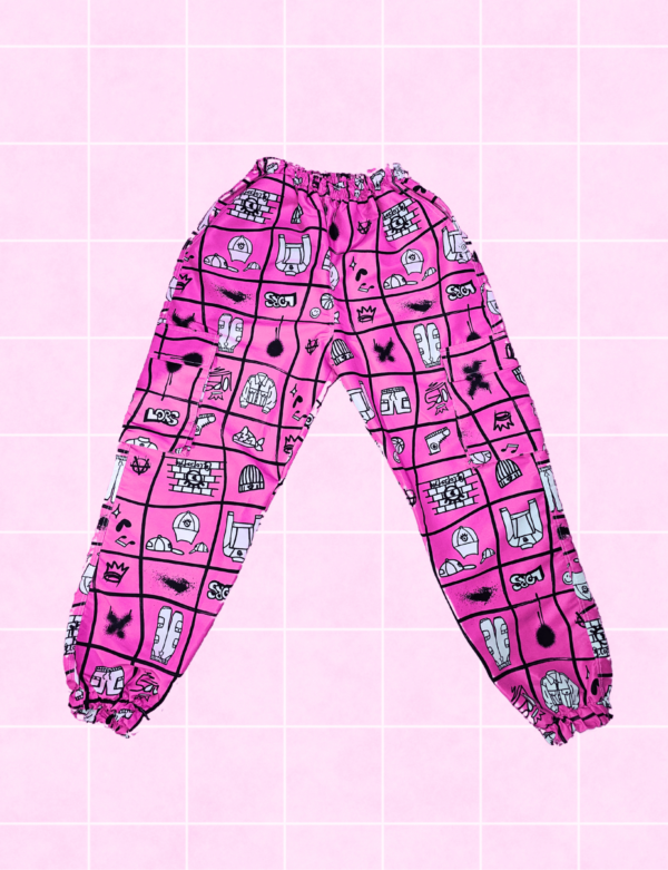 Buzo fucsia a cuadros