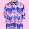 Camisa tie dye lila y fucsia