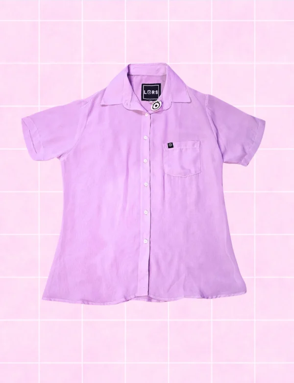 Camisa gasa lila pastel