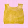 Chaleco amarillo a crochet