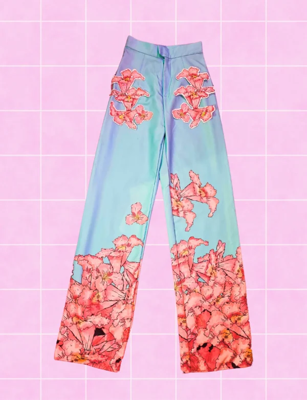 Pantalón de vestir flor de toborochi