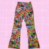 Pantalón campana art pop