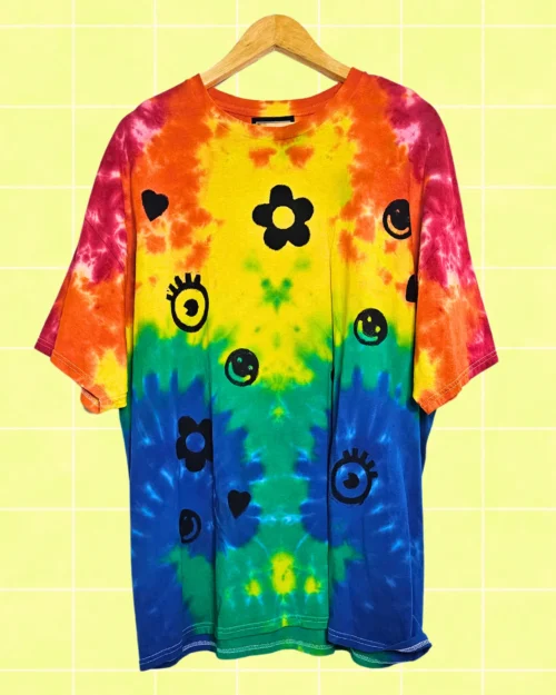 Polera tie dye colores