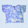 Polera tie dye celeste