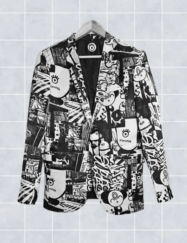 Saco sastre estampado