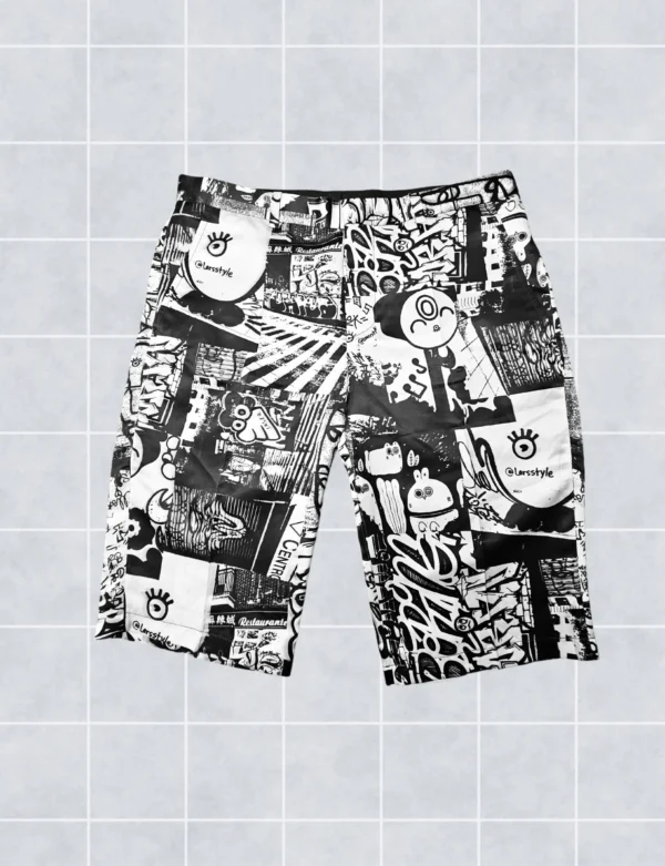 Short sastre estampado
