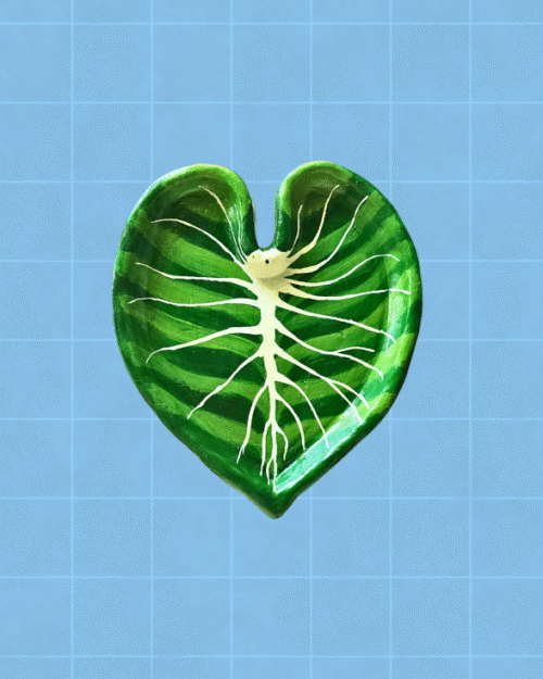 Porta incienso alocasia
