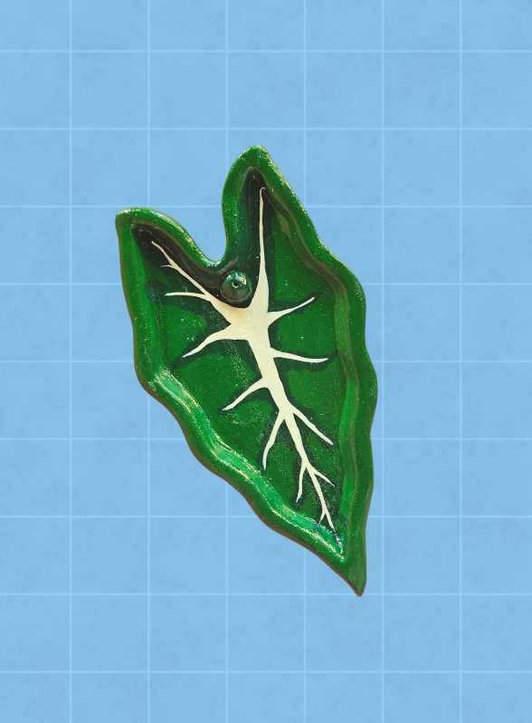 Porta incienso alocasia