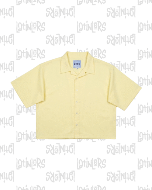 Camisa de lino amarilla