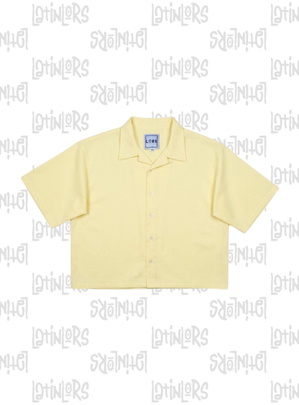 Camisa de lino amarilla