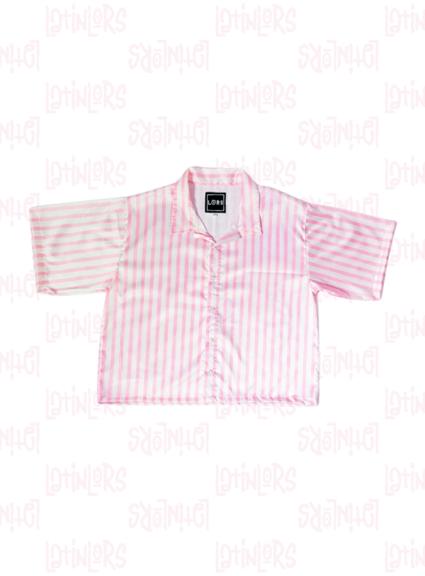 Camisa rayas blanco y rosa
