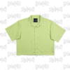 Camisa de lino verde