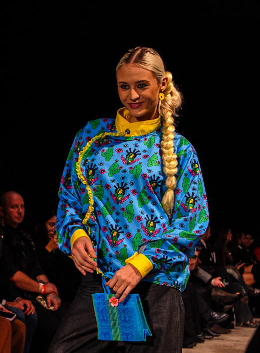 Chaqueta estampado virgen