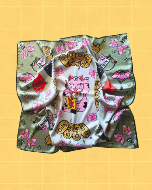 Pañoleta verde Japón