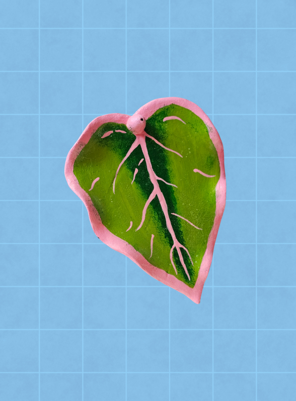 Porta incienso caladium