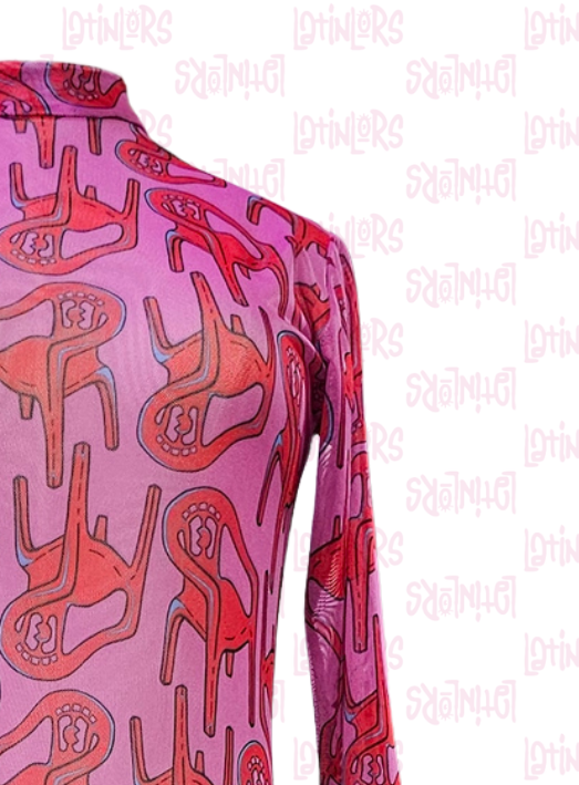Vestido sillas rosado